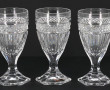 12 verres anciens à porto en cristal mou