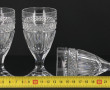 12 verres anciens à porto en cristal mou