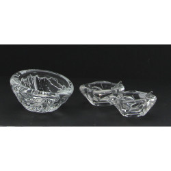 DAUM - Coupe vide-poche en cristal, sign