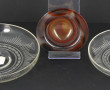 Paire de coupelles anciennes en cristal,