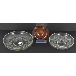 Paire de coupelles anciennes en cristal,