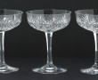 11 coupes en cristal dans le goût de St 