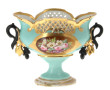 Coupe sur piédouche Napoléon III en porc