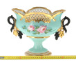 Coupe sur piédouche Napoléon III en porc
