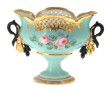 Coupe sur piédouche Napoléon III en porc