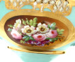 Coupe sur piédouche Napoléon III en porc