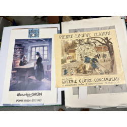 Lot d'affiches diverses art breton, Bret