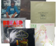 Caisse de disques dont disques d'artiste