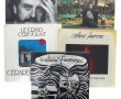 Caisse de disques dont disques d'artiste