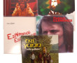 Caisse de disques dont disques d'artiste