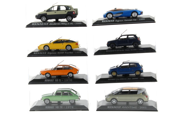 RENAULT 8 véhicules 1:43 BO