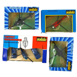 SOLIDO - 4 coffrets avec hélicoptères ( 