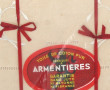 2 draps en coton pur d'Armentières, brod
