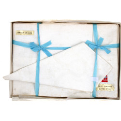 Nappe et 12 serviettes en Métis, neufs s