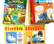 Lot de BD souples et qqs rigides Tintin,