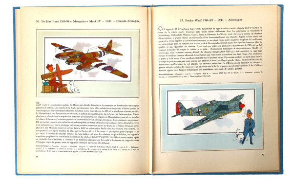 HERGE "L'aviation - guerre 1939-1945" C