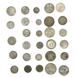 Lot de monnaies argent de différentes va