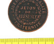 Jeton de présence maçonnique en cuivre, 
