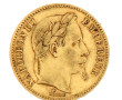 20 fr Nap III tête laurée 1867 or, poids