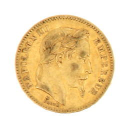 20 fr Nap III tête laurée 1862 or, poids
