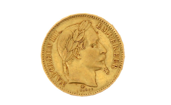 Pièce de 20 F or "1868" atelier "A"