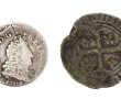 5 sols aux insignes Louis XIV en argent 