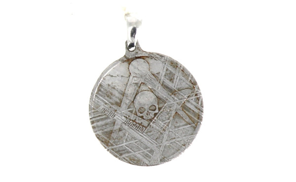 Petite médaille maçonnique en météorite 