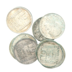 12 p. 10 fr argent Turin poids 120 grs