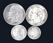 France Napoléon III - Lot de 4 pièces en