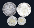 France Napoléon III - Lot de 4 pièces en