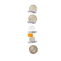 Série de 5 pièces en argent: 1 p. 10 fr 
