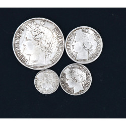 République Française - Lot de 4 pièces :