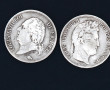 France XIXème - Lot de 2 pièces de 5 F é