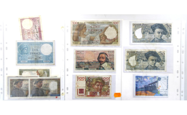 FRANCE - collection de billets: 2x 10 fr