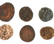 6 monnaies romaines billon Claude, Galli