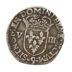1/8 ecu Henri IV 1609 Rennes en argent 