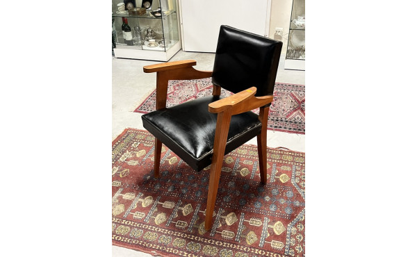 Fauteuil des années 50/60 assise skaï no