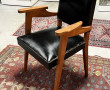 Fauteuil des années 50/60 assise skaï no