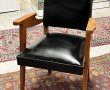 Fauteuil des années 50/60 assise skaï no