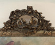 Trumeau et sa console 1/2 lune en bois e