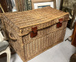 Malle en osier, H 56 x L 82 x P 42 cm