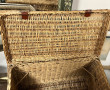 Malle en osier, H 56 x L 82 x P 42 cm