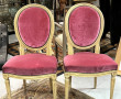 Paire de chaises de style Louis XVI, dos