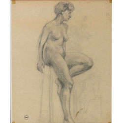 Adelyne NEVEUX (1912-1987) "Nu féminin a