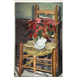 Ecole Xxème "Nature morte à la chaise et