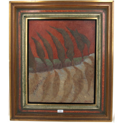 Anne HAVET (Xxè-XXIè) "Paysage aux arbre