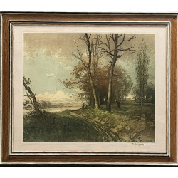 René LIGERON (1880-1946) "Paysage de cam