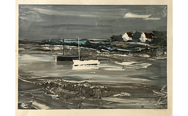 Georges LAPORTE (1926-2000) "Marines", p