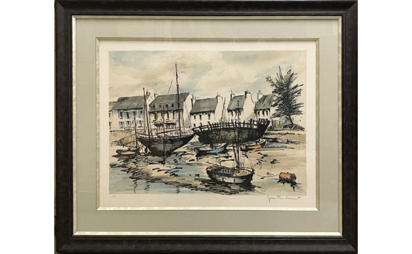 Jean-Pierre LAURENT (1920) "Petit port",