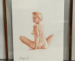 HANS (Xxème) "Nu féminin", sanguine, sig